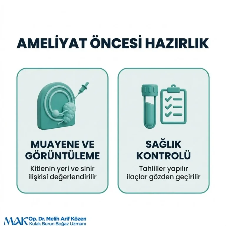 Alsancak Parotidektomi ameliyatı sonrası